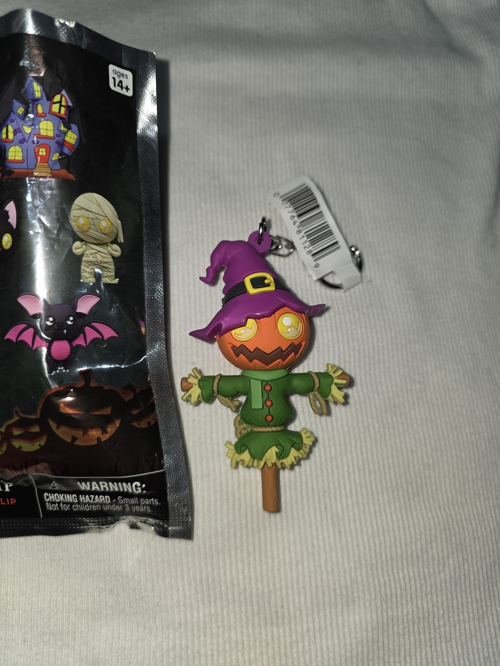 Spirit Purple Orange Green Pumpkin Scarecrow Bag Clip CHASE